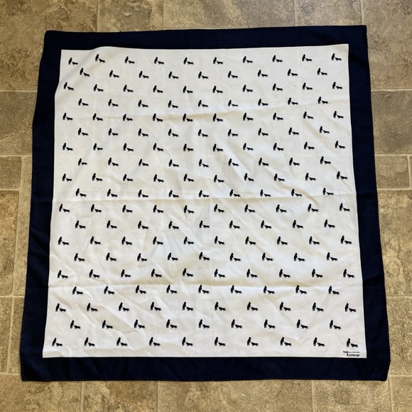 The New York Stock Exchange Accessories - The New York Stock Exchange Square Fashion Scarf 29x30.5" Bear Bull Navy White
